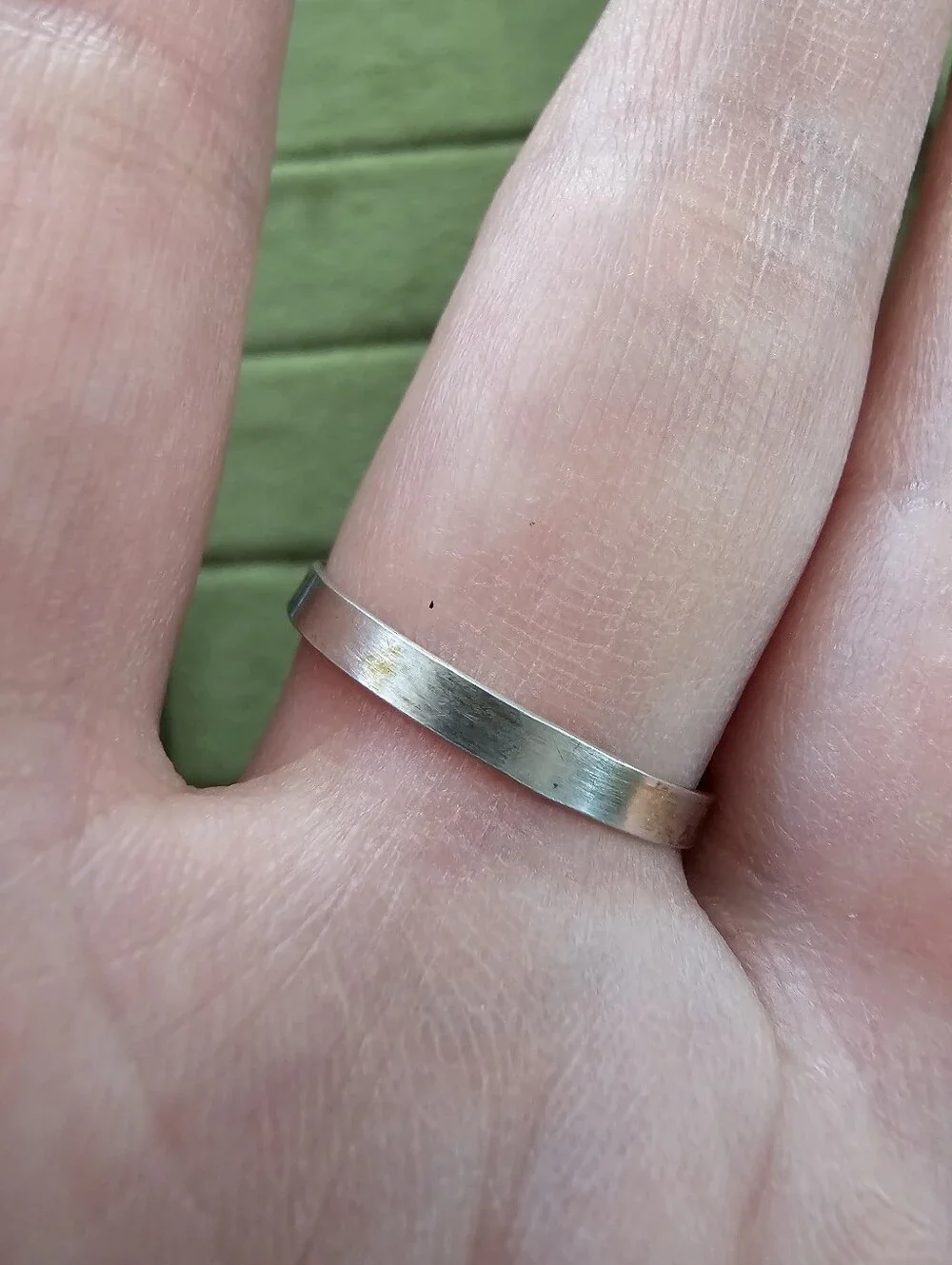 Vintage Silver Plated Camep Ring Size 9